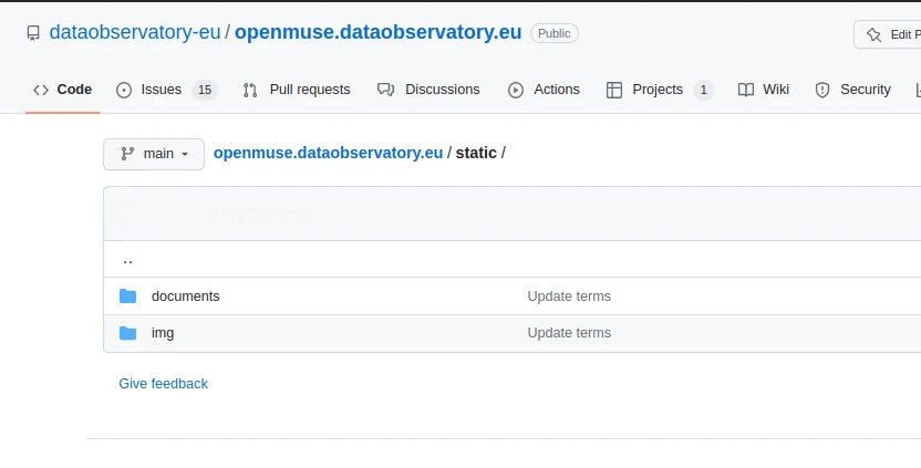 Static downloadable files in our website repository.